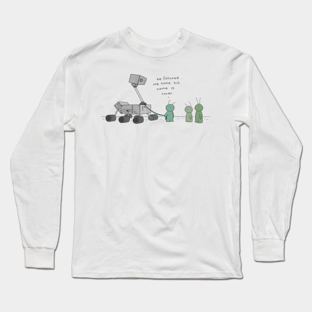 Mars Rover Long Sleeve T-Shirt by Liz Climo